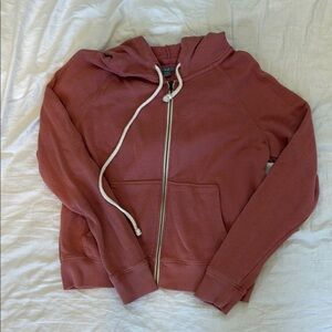 Arie Rust Zip-Up Hoodie